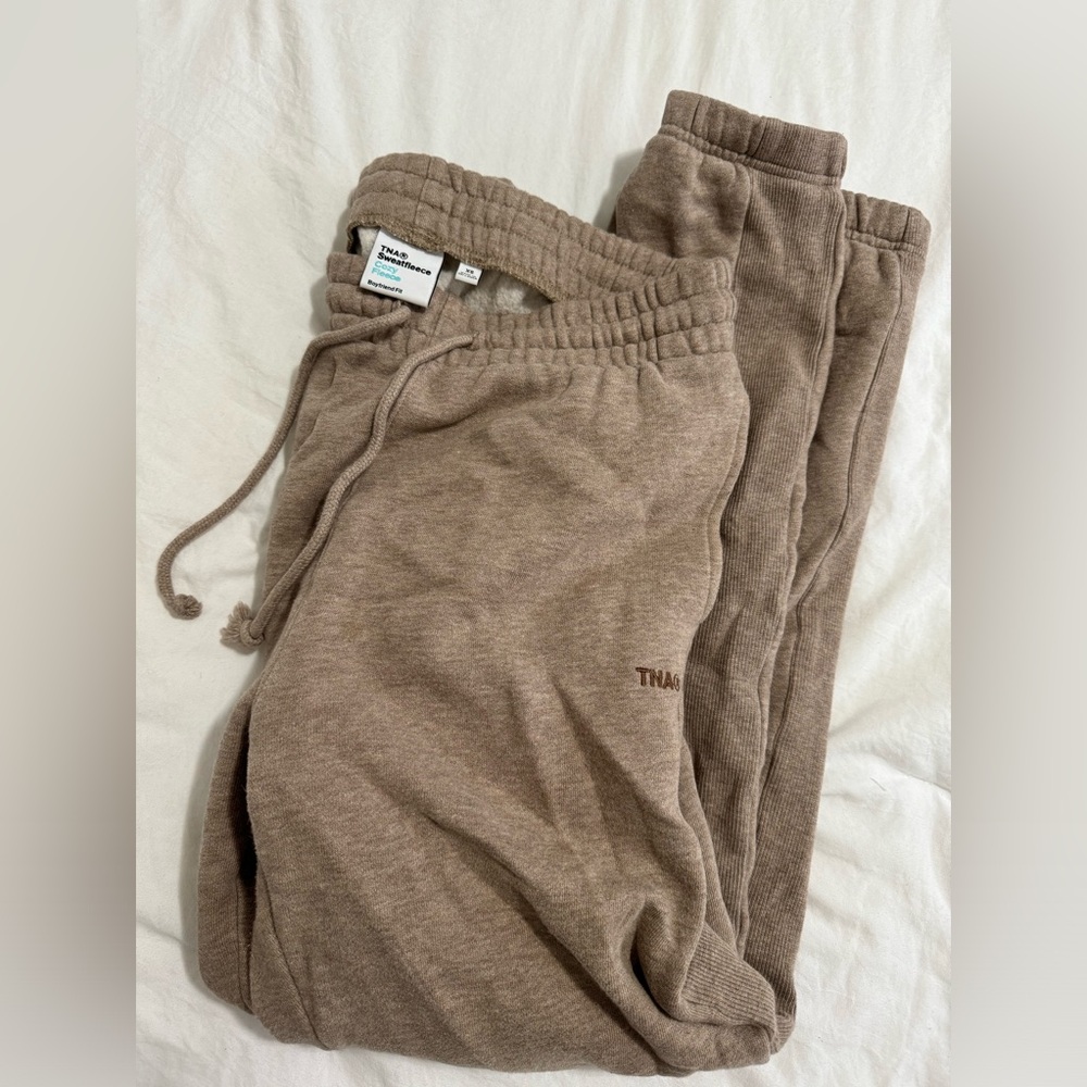 Aritzia TNA Sweatfleece Cozy Fleece Boyfriend Fit Jogger
